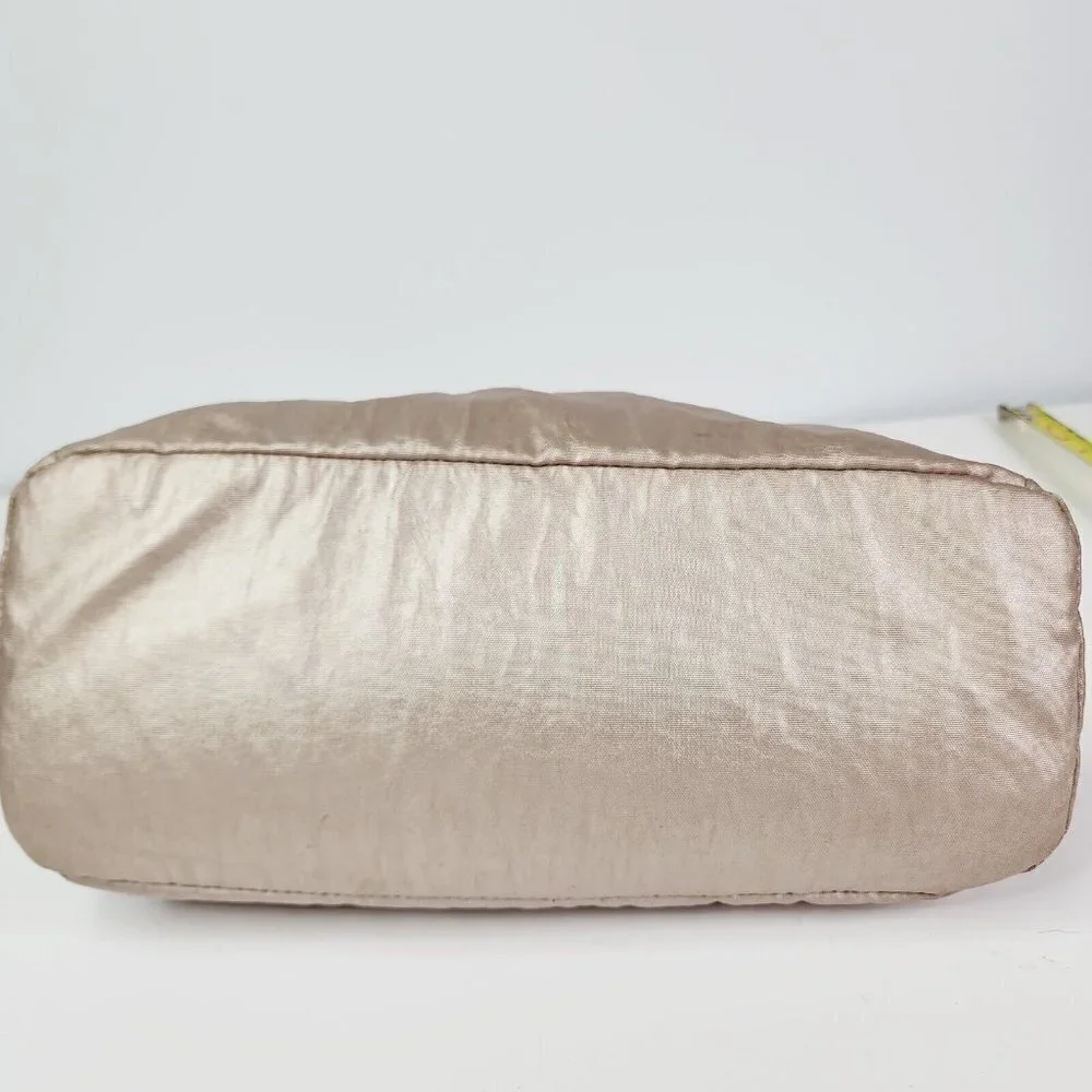 Kipling Elysia Metallic‎ Shoulder Bag Rose Gold Strap Zipper Medium Travel